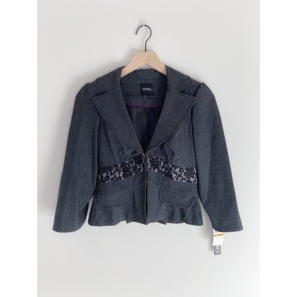 XOXO Black Lace Jacket Size Small